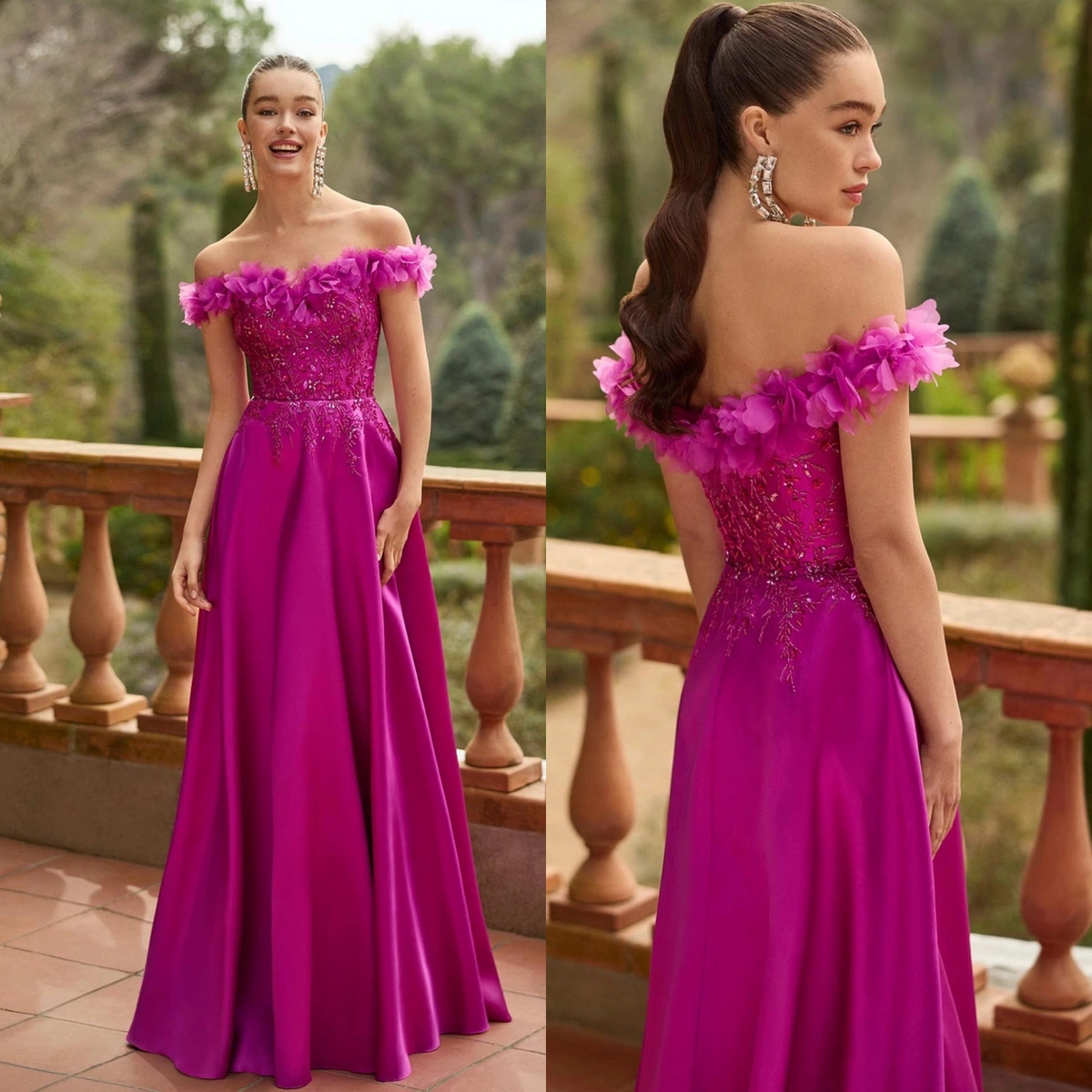 1J71 GERANIO (MARFIL BARCELONA) - Aura novias y fiesta