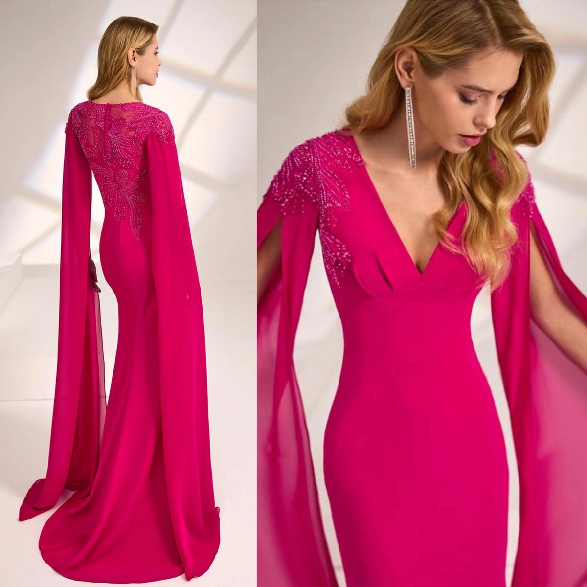 1J51 FUCSIA - Aura novias y fiesta